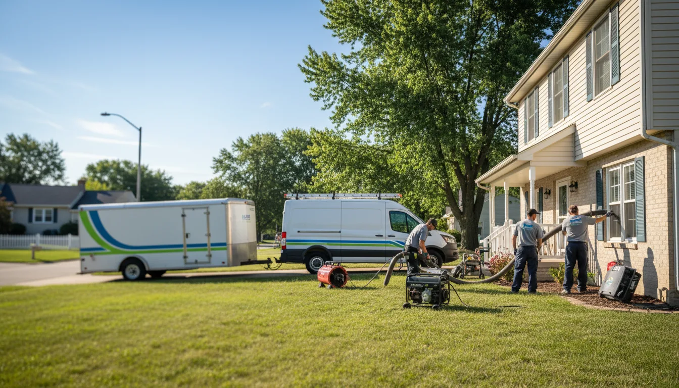 Flooded Basement Restoration And Cleanup With Repair in What Cheer, IA near me